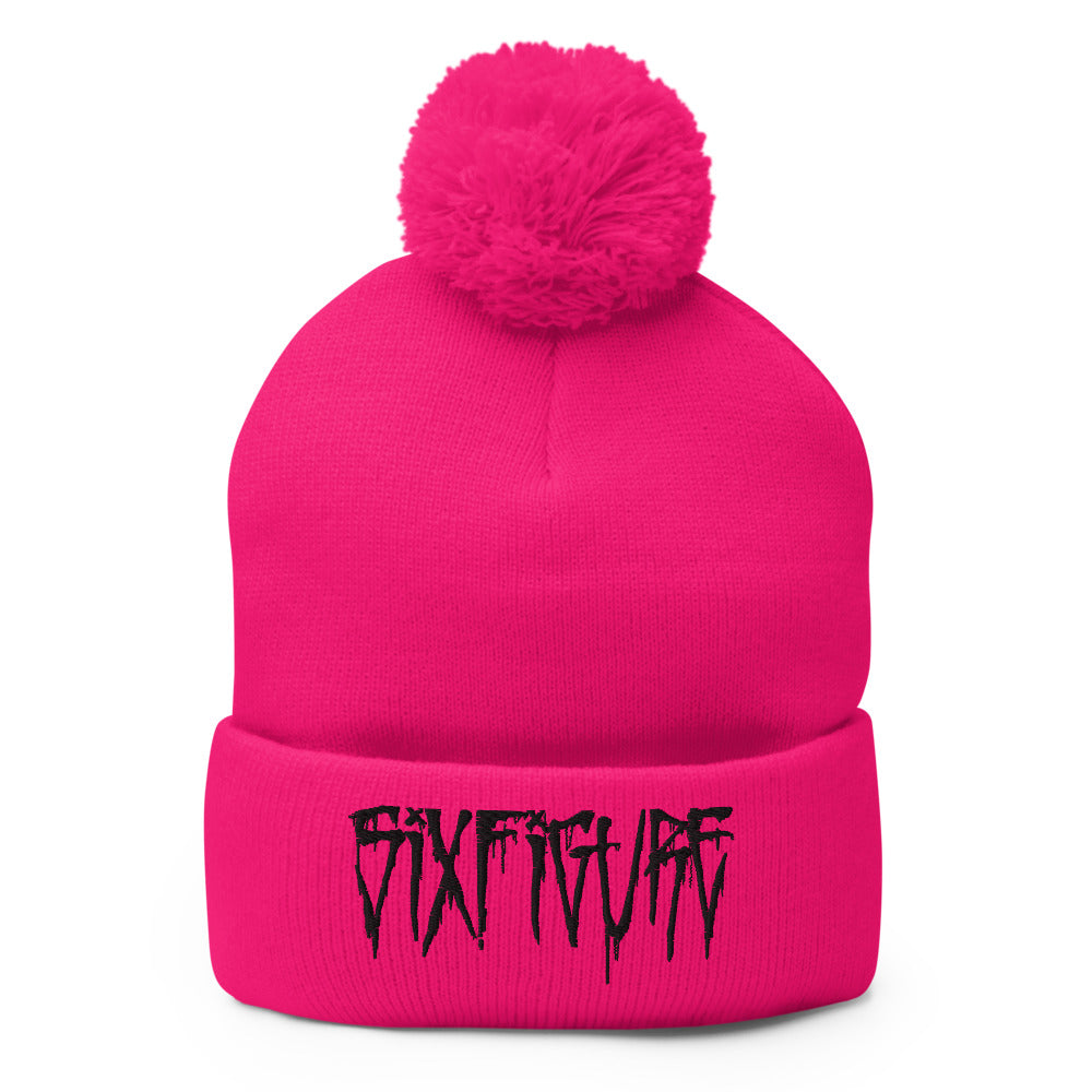 Sixfigure Pom-Pom Beanie